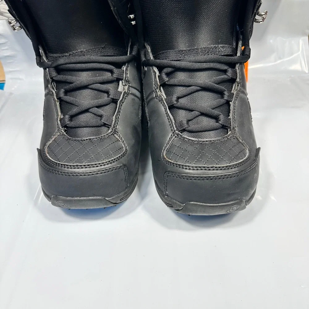Burton Sapphire Snowboard Boots Womens 8 Black Chrome‎ Studded Excellent in Box